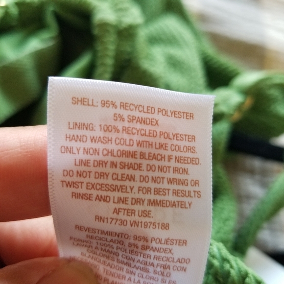 Shade & Shore | Shirred Ribbed Bandeau Cheeky One Piece - Picture 7 of 9